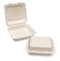 HERALD Bagasse Meal Box 230x230x50mm White MP1 - Pack Of 50