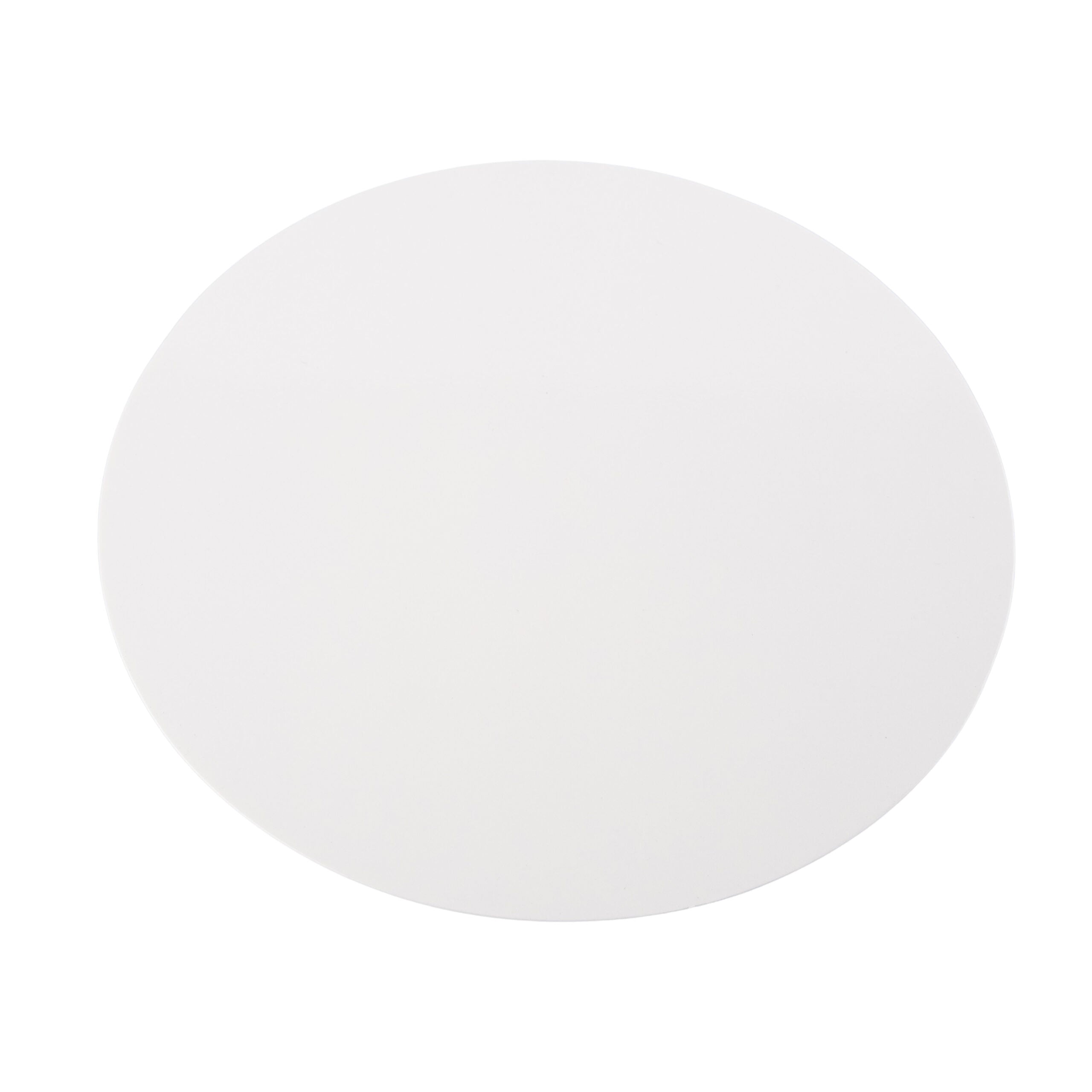 A plain white circular lid.