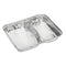 HERALD Foil 2 Compartment Food Tray 227 x 182mm - Pack Of 300