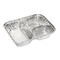 HERALD Foil 3 Compartment Food Tray 226 x 181mm - Pack Of 300
