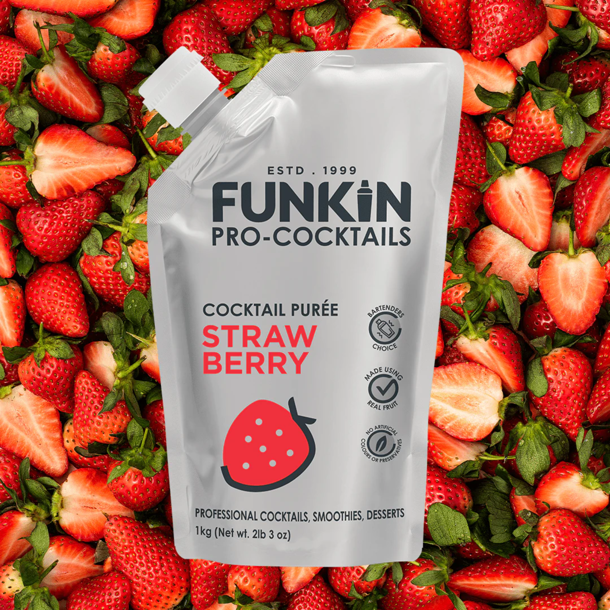 Funkin Pro-Cocktails Strawberry Cocktail Purée 1kg