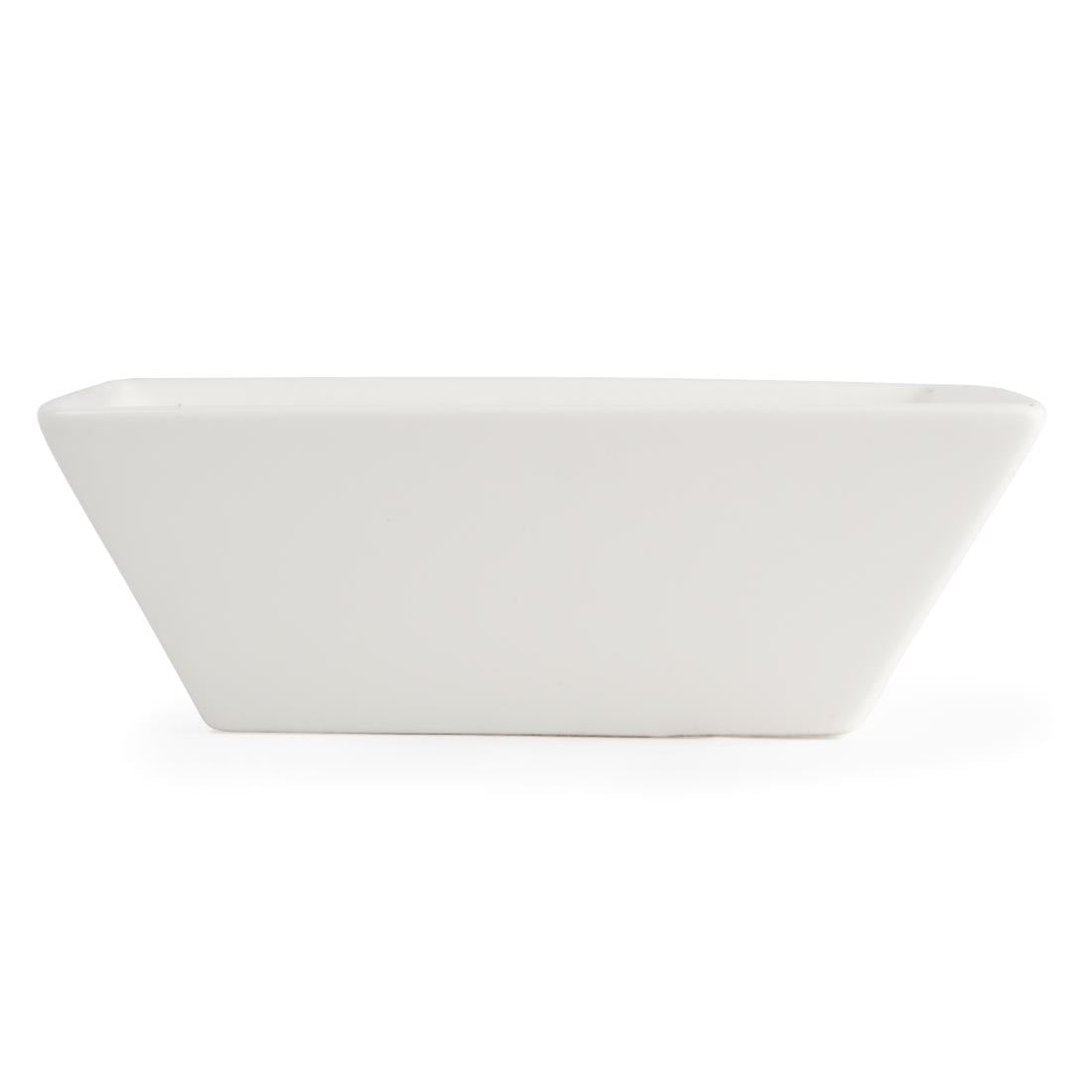 Olympia Lumina Square Bowls White 140mm (6 pack)