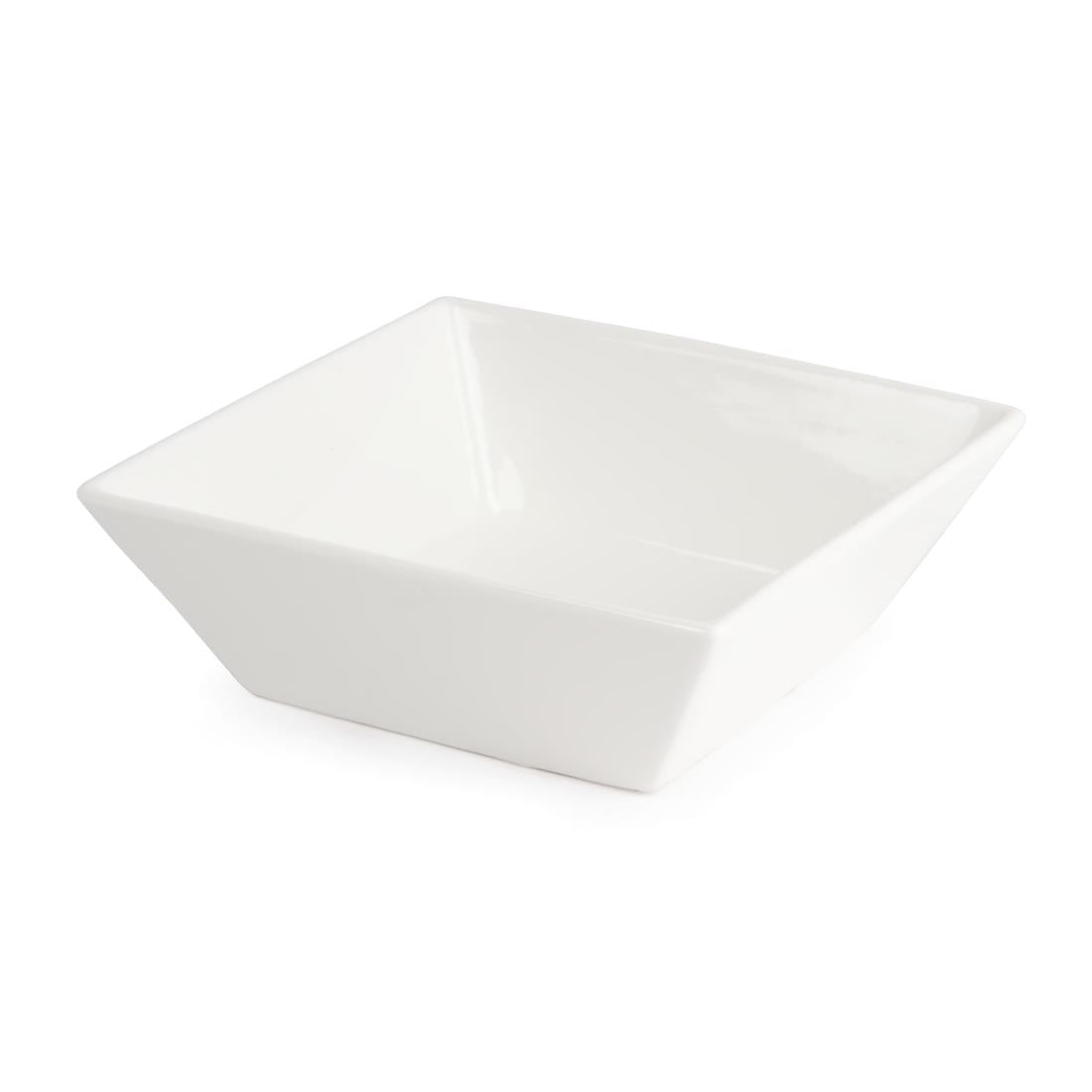 Olympia Lumina Square Bowls White 140mm (6 pack)