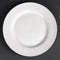 Olympia Lumina Wide Rim Round Plates White 270mm - Pack of 4