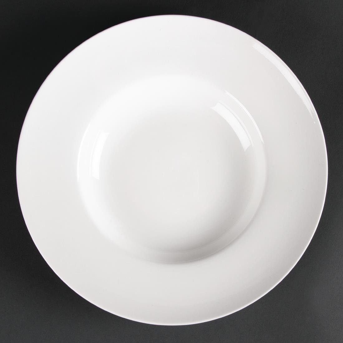 Olympia Lumina Pasta or Soup Bowls White 254mm (4 pack)