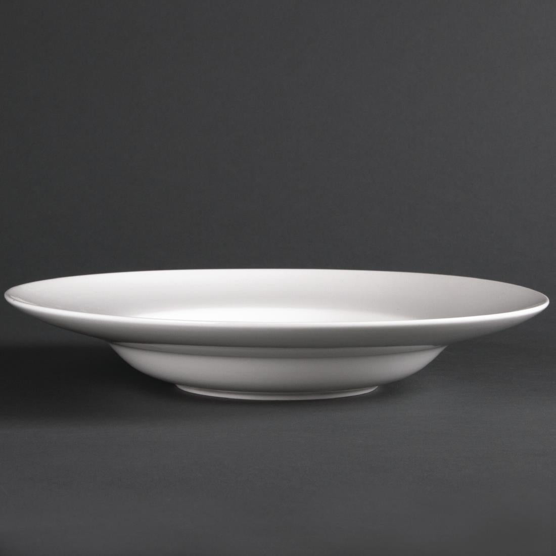 Olympia Lumina Pasta or Soup Bowls White 205mm (6 pack)