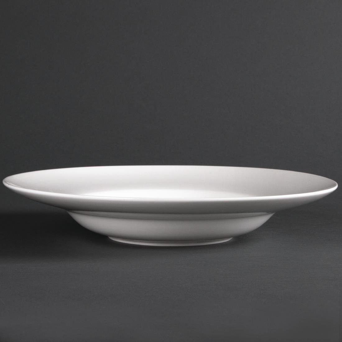 Olympia Lumina Pasta or Soup Bowls White 254mm (4 pack)