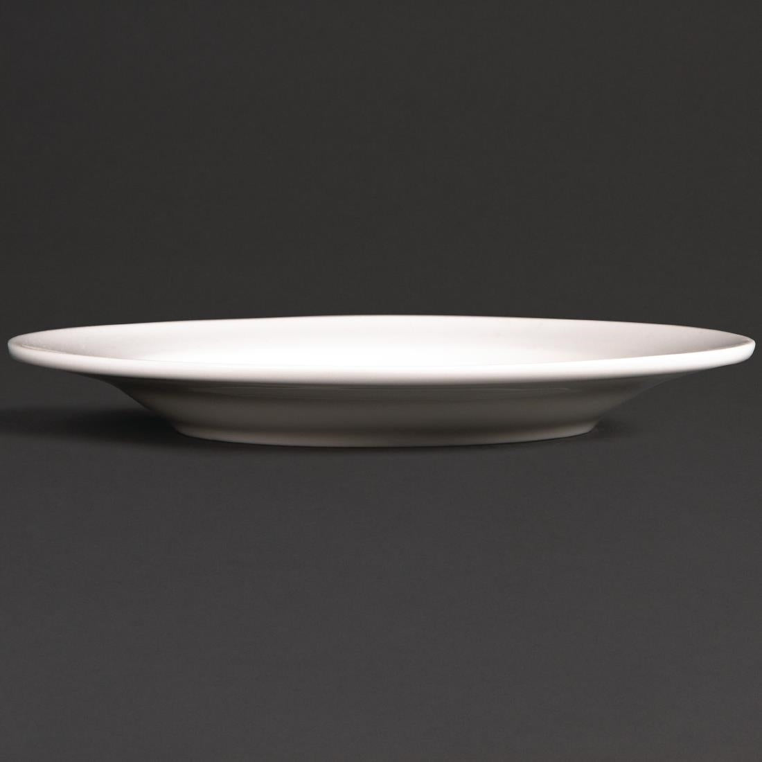 Olympia Lumina Round Saucers White 156mm (6 pack)