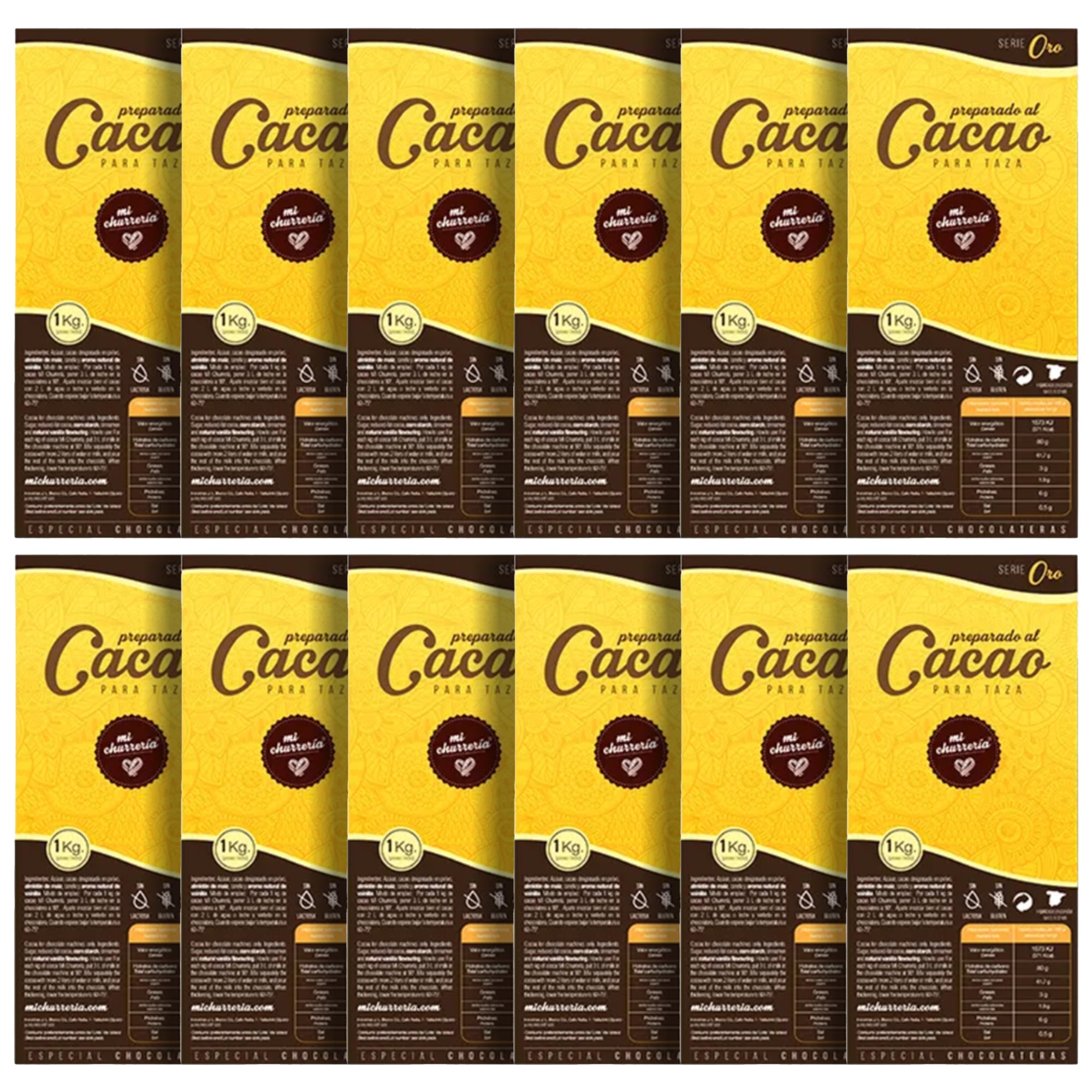 Mi Churreria Hot Chocolate Powder Gold Range 12kg Box