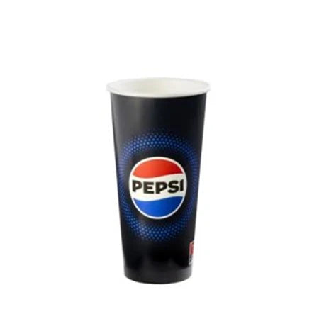 Pepsi branded 300ml 12oz disposable cups supplied as 2000 per case. Practical drink cups for serving soft drinks and chilled beverages.