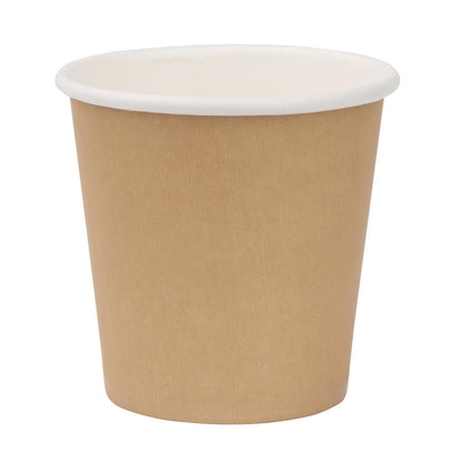 Fiesta Recyclable Espresso Cups Single Wall Kraft 114ml (50 Pack)