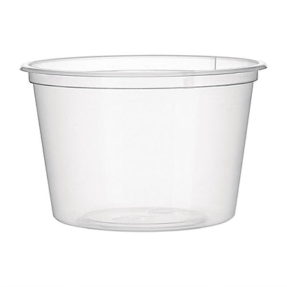 Fiesta Recyclable Plastic Microwavable Deli Pots 100ml (100 pack)