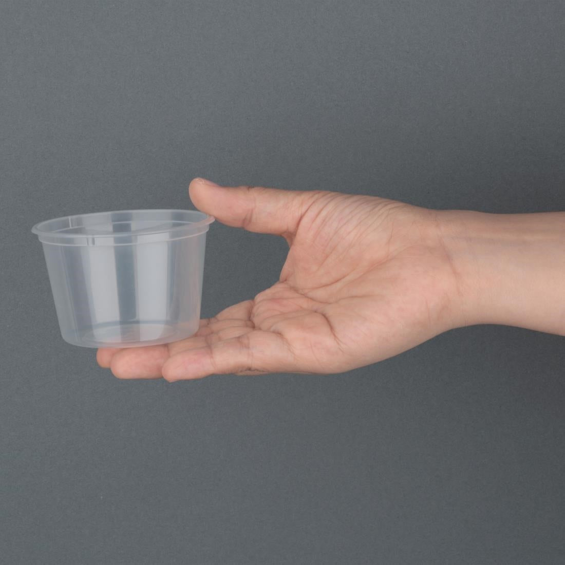 Fiesta Recyclable Plastic Microwavable Deli Pots 100ml (100 pack)