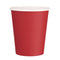 Fiesta Recyclable Single Wall Takeaway Coffee Cups Red 225ml / 8oz - Pack of 1000