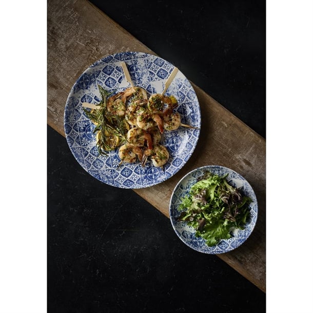 Churchill The Maker's Collection Porto Blue Coupe Plate 200mm (Pack of 12)