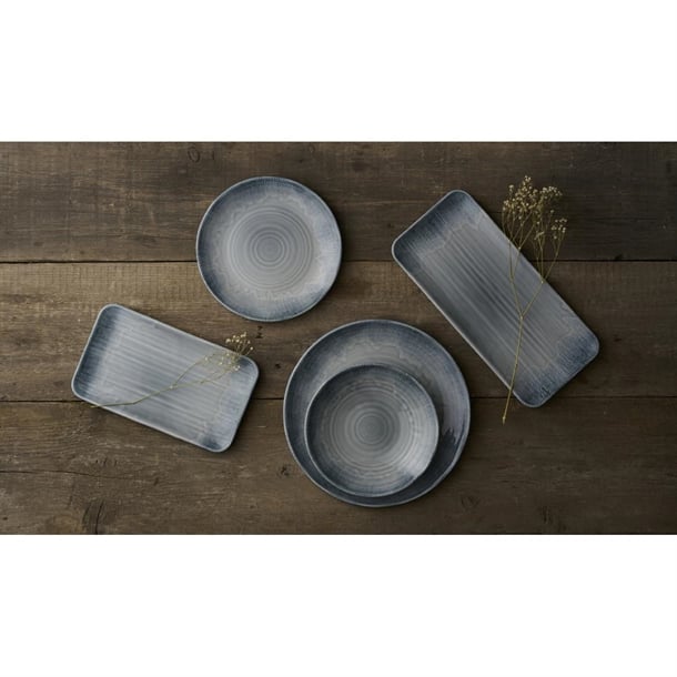 Churchill Harvest Flux Grey Organic Coupe Plate 164mm (Pack of 12)