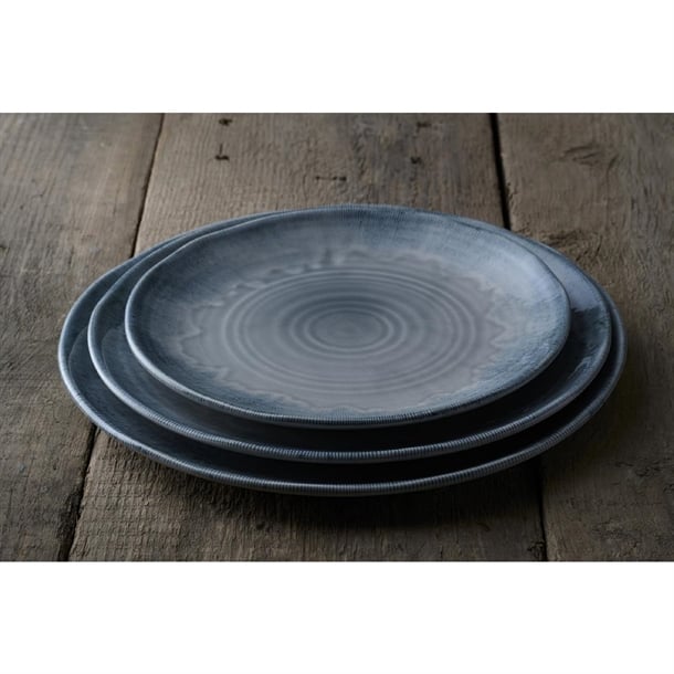 Churchill Harvest Flux Grey Organic Coupe Plate 230mm (Pack of 12)