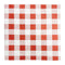 Fiesta Compostable Red Gingham Greaseproof Sheets 250x250mm - Pack of 200