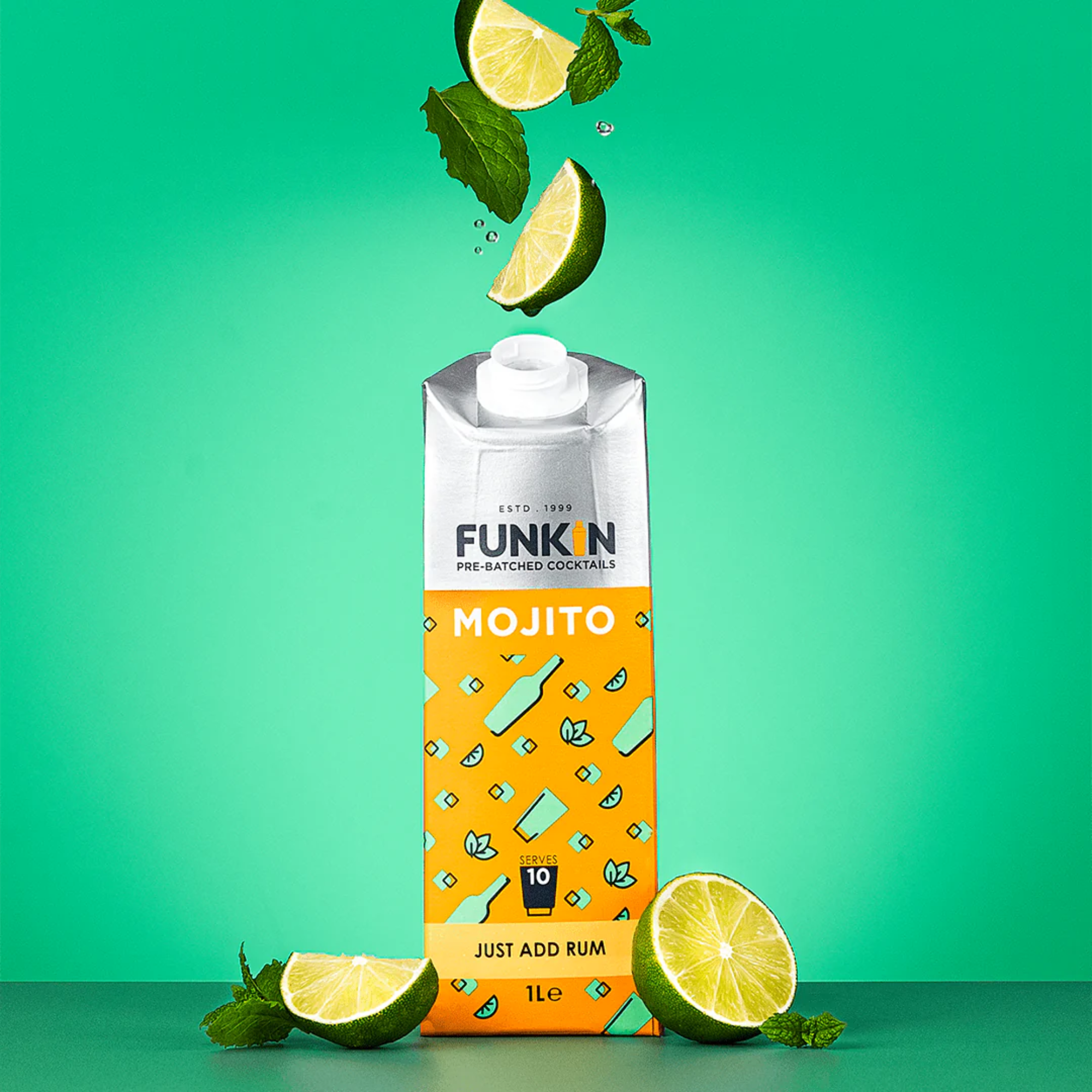 Funkin Pre-Batched Cocktails Mojito Mixer 1L