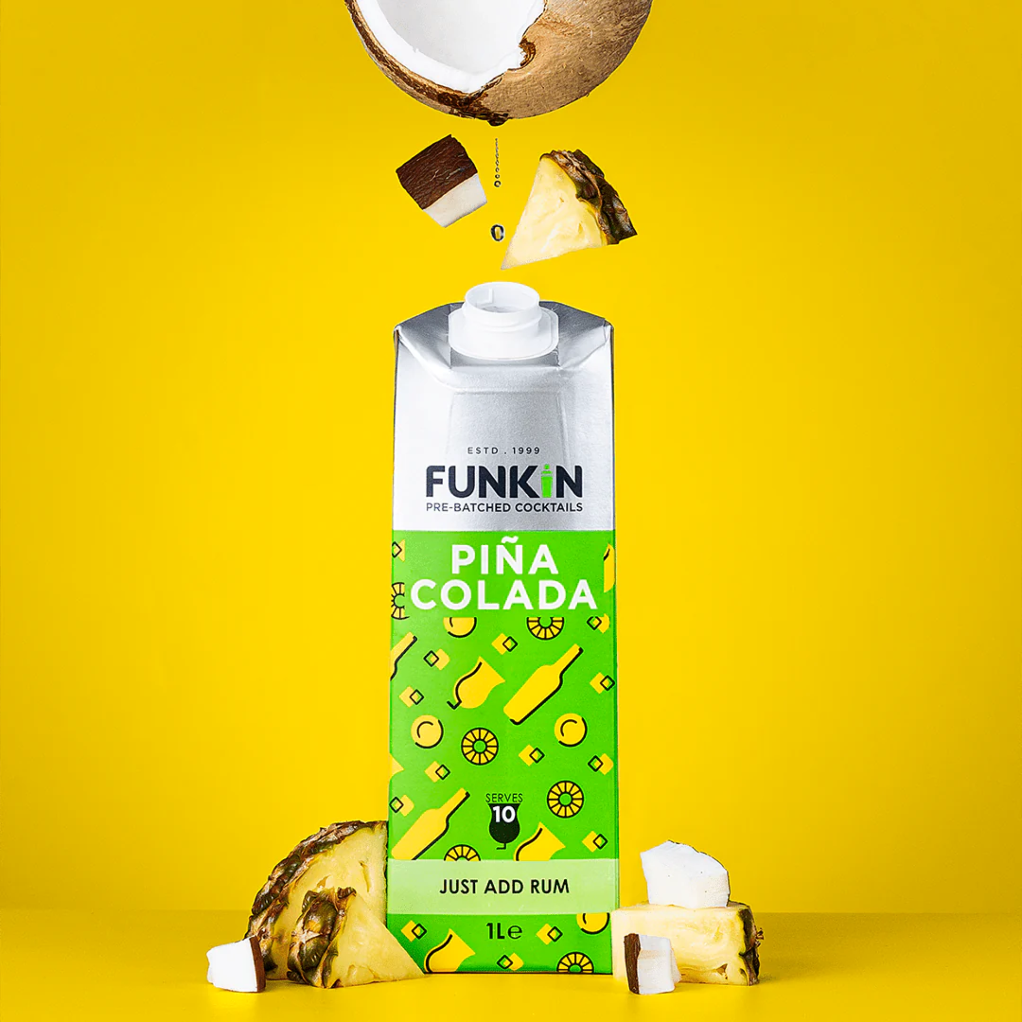 Funkin Pre-Batched Cocktails Piña Colada Mixer 1L