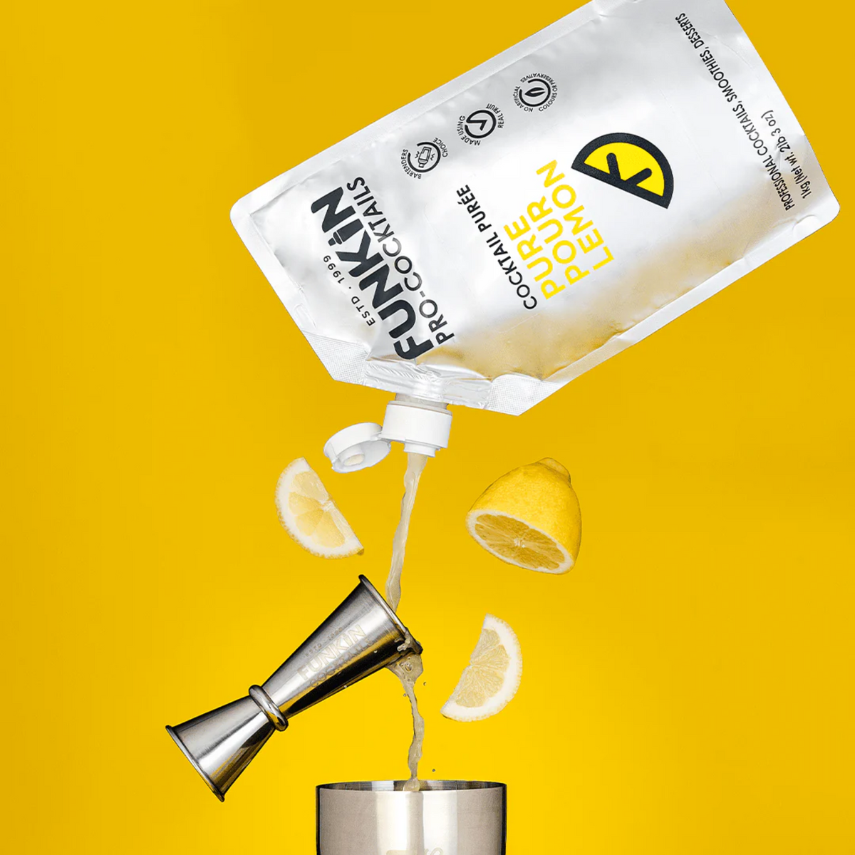 Funkin Pro-Cocktails Pure Pour Lemon Cocktail Purée 1kg BB 03.26