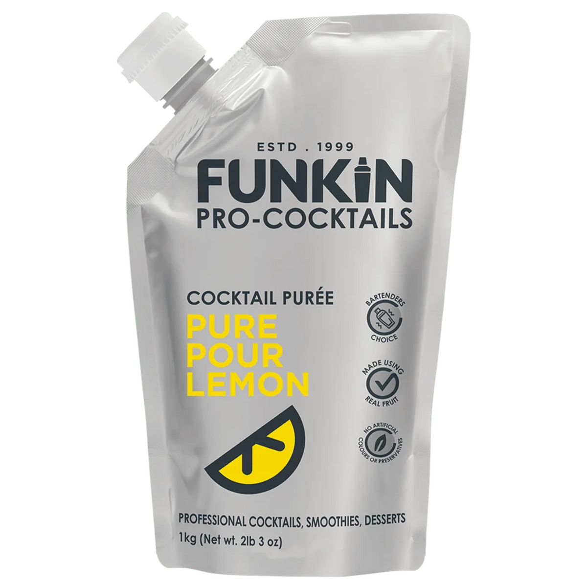 Funkin Pro-Cocktails Pure Pour Lemon Cocktail Purée 1kg BB 03.26