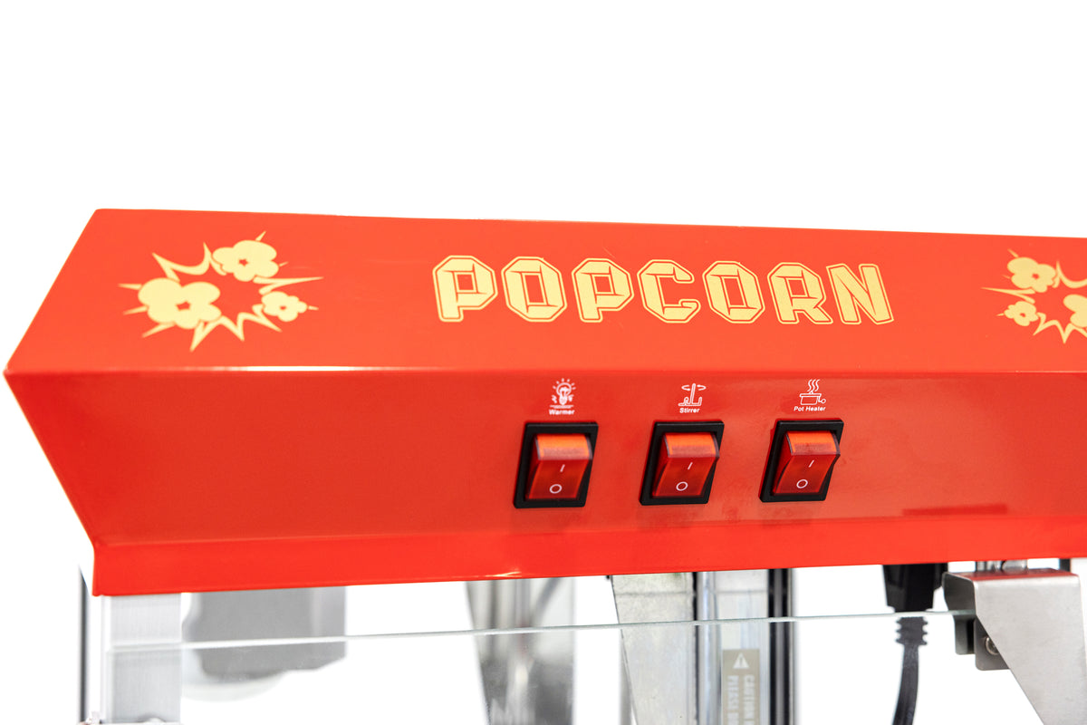 HAXRO Popcorn Machine 8oz with Matching Cart