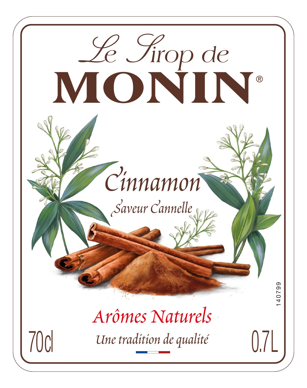 MONIN Cinnamon Syrup 70CL