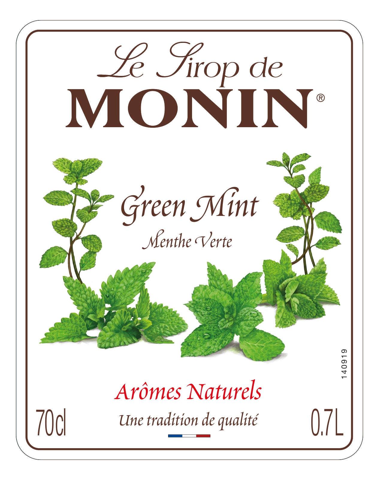 MONIN Green Mint Syrup 70CL