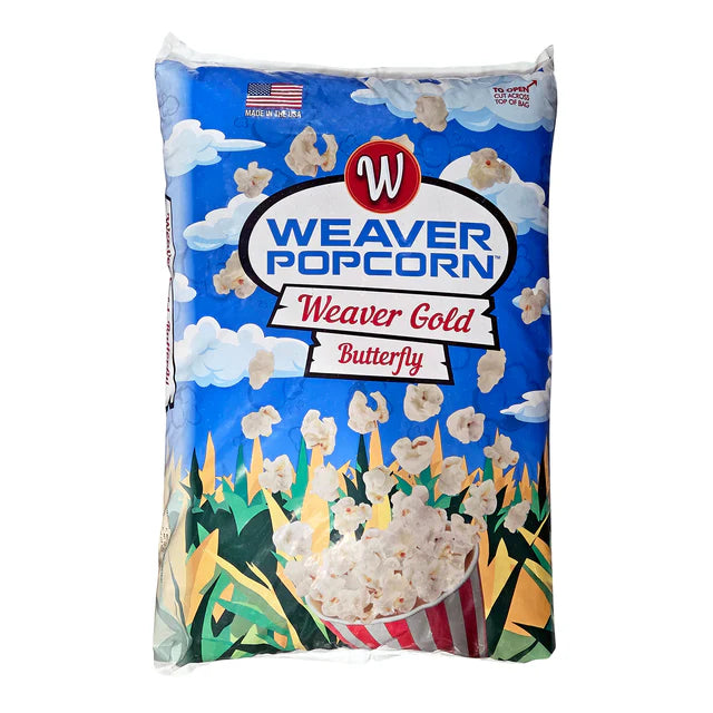 Weaver Gold Butterfly Popcorn Kernels 22.7kg