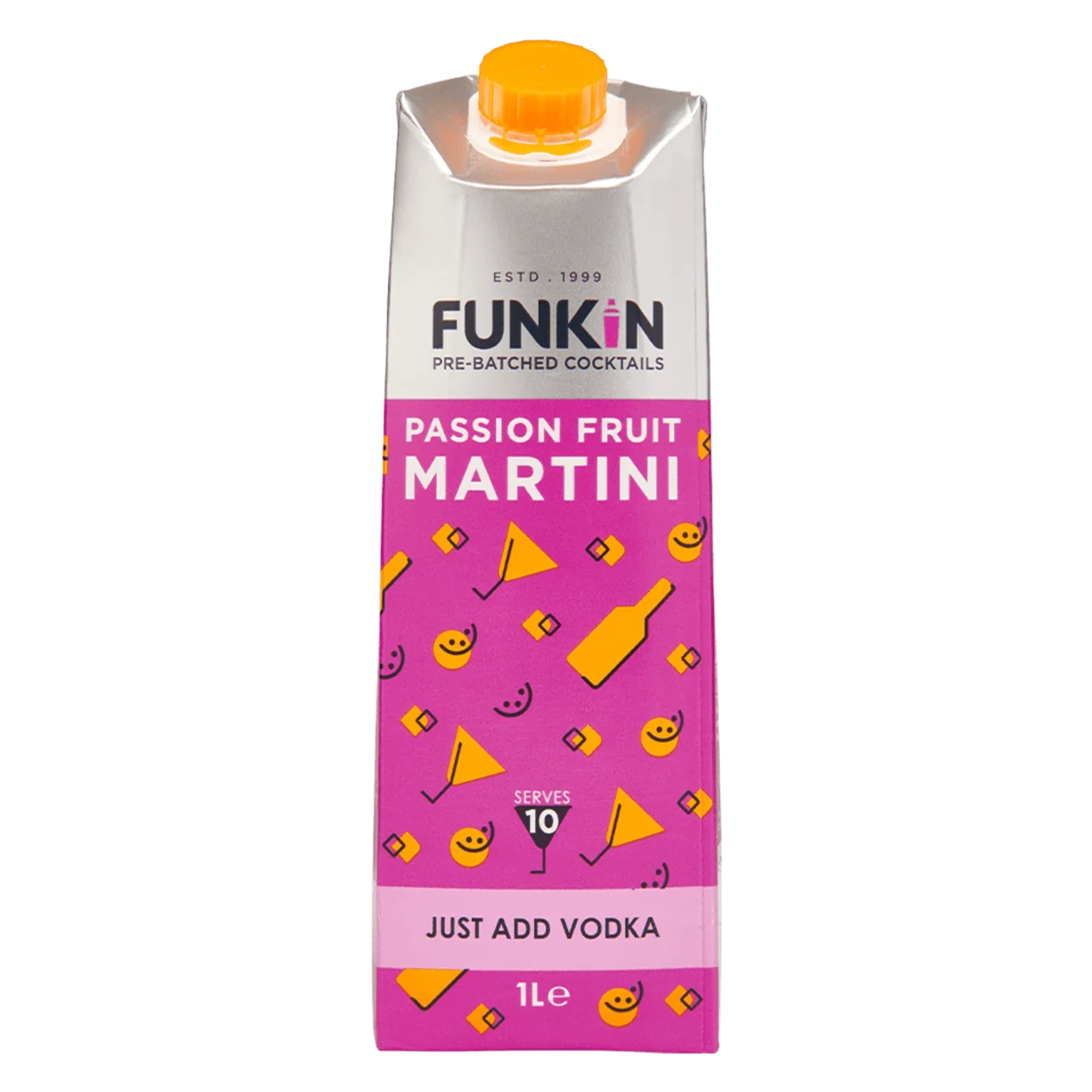 Funkin Pre-Batched Cocktails Passion Fruit Martini Mixer 1L