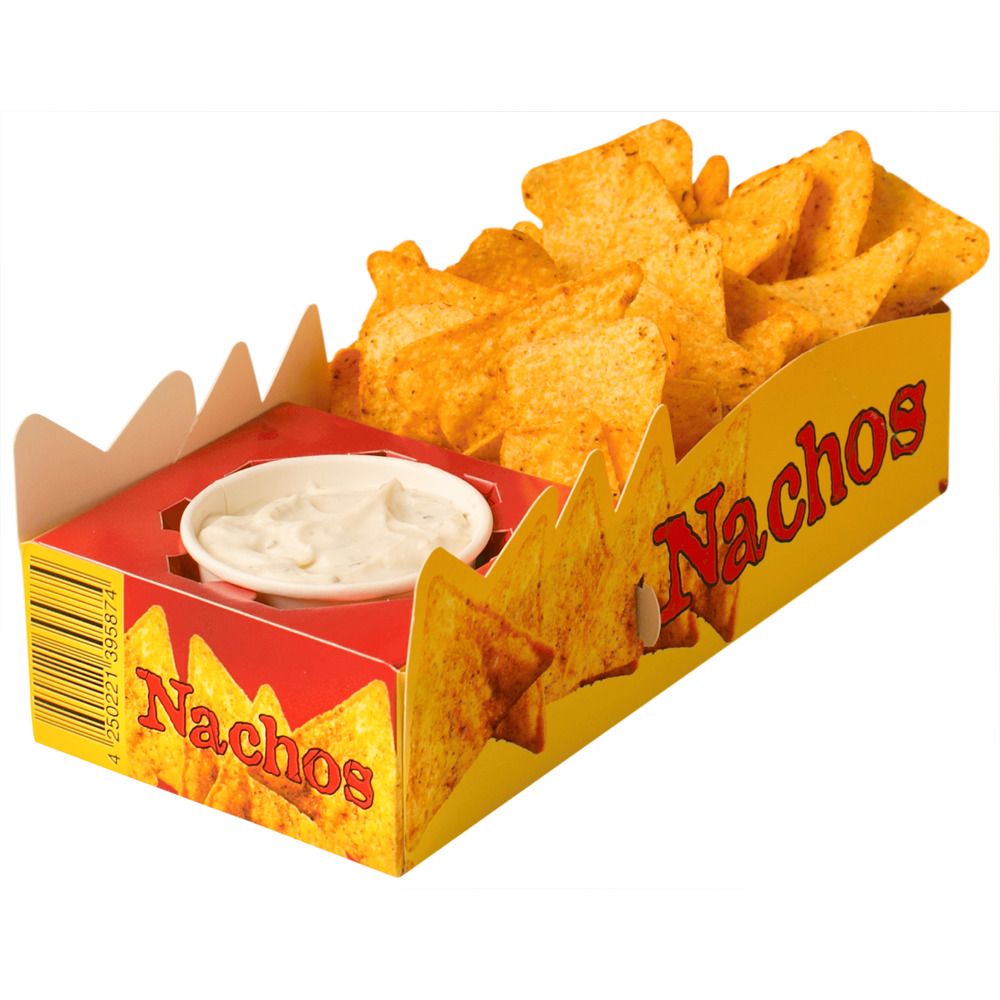 Nacho Box PCO Nacho Trays - Cardboard 2 Compartments 250 Per Box – A1 Equipment