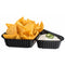 PCO Nacho Tray Triangle, Black, 2 Compartments 500 Pieces Per Box