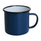 Olympia Enamel Mugs Blue 350ml - Pack of 6