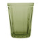 Olympia Cabot Panelled Glass Tumbler Green 260ml - Pack of 6