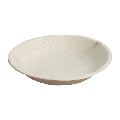 Fiesta Compostable Deep Palm Leaf Plates Round 175mm (100 pack)