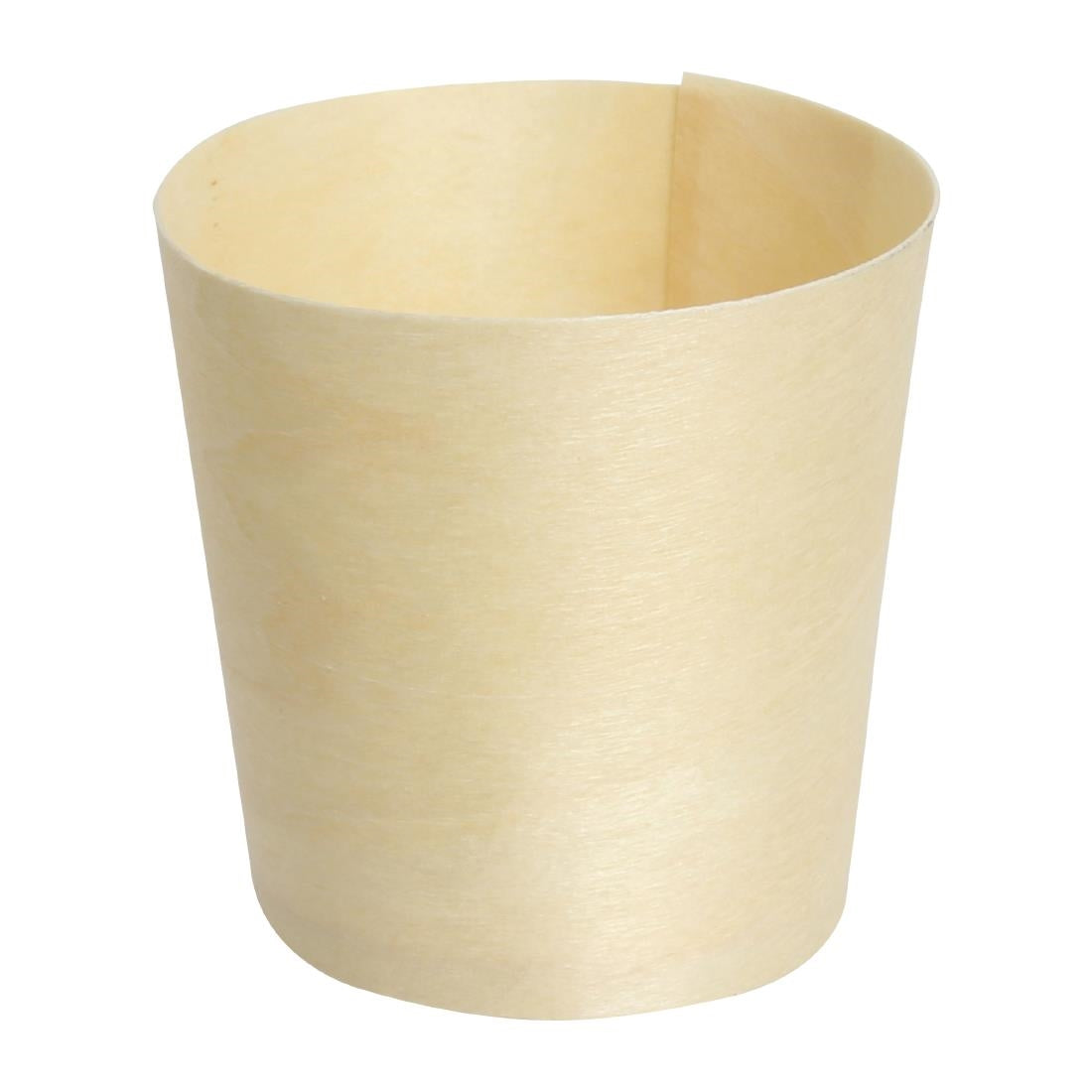Fiesta Compostable Wooden Sauce Pots 38ml / 1.25oz (100 pack)