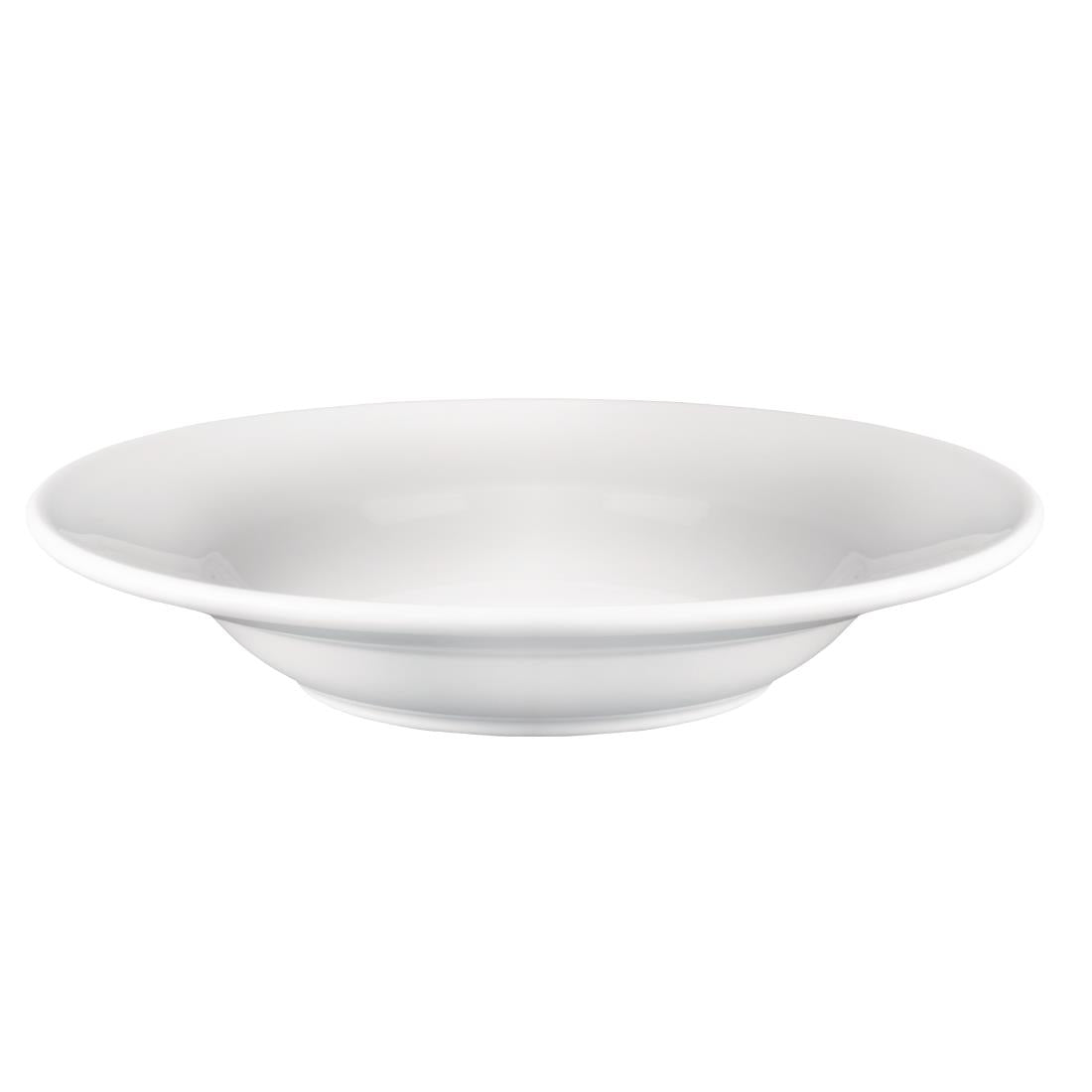 Olympia Athena Rimmed Soup and Pasta Bowls 228mm/9" (6 Pack)