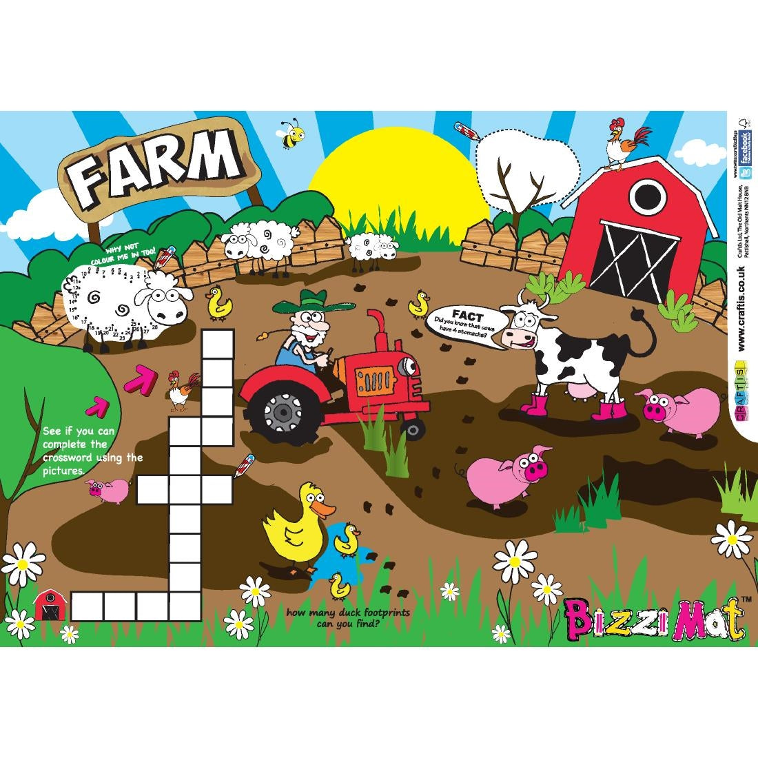 Crafti's Kids Activity Sheet Assorted Designs (500 pack)
