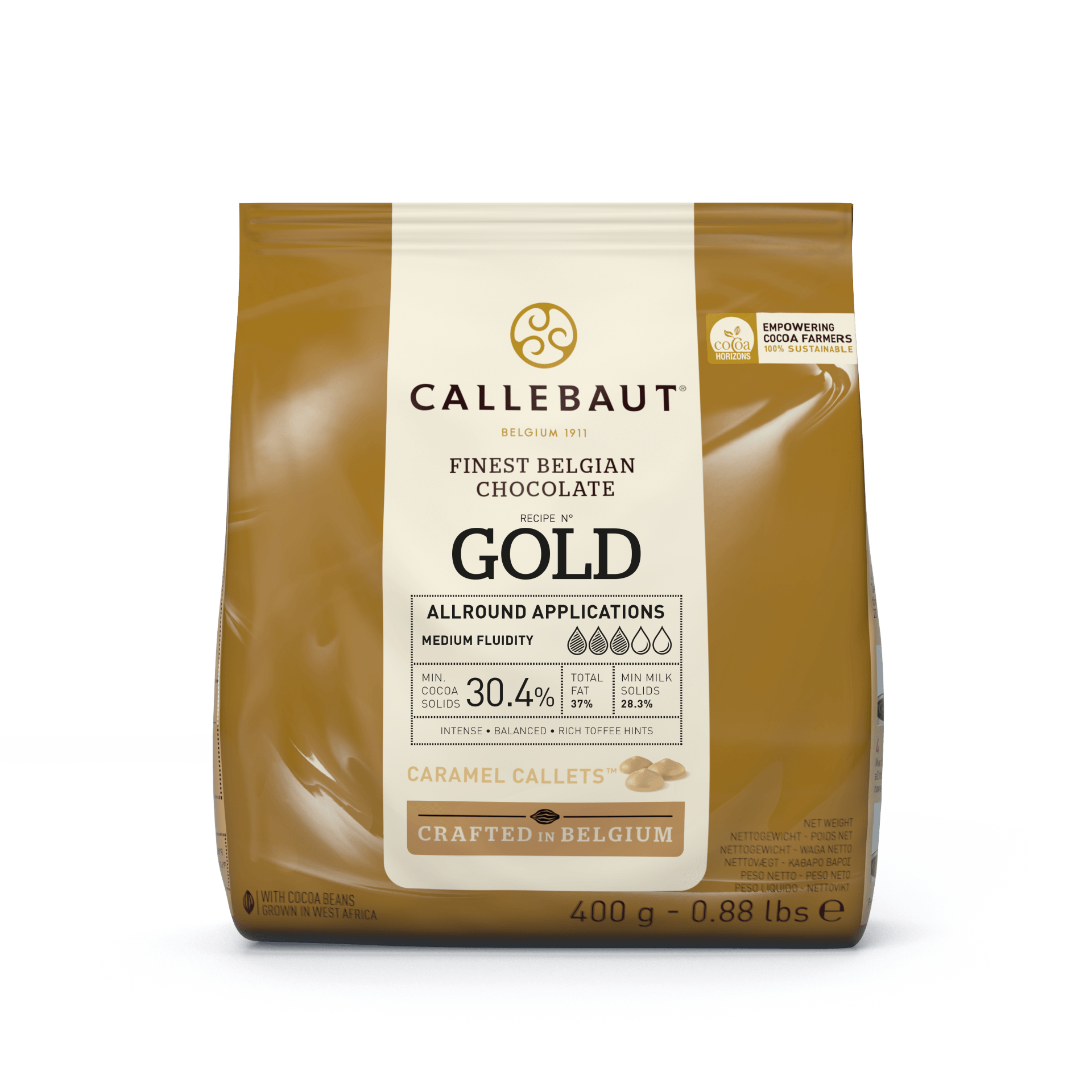 CALLEBAUT White Chocolate Caramel Callets 400g