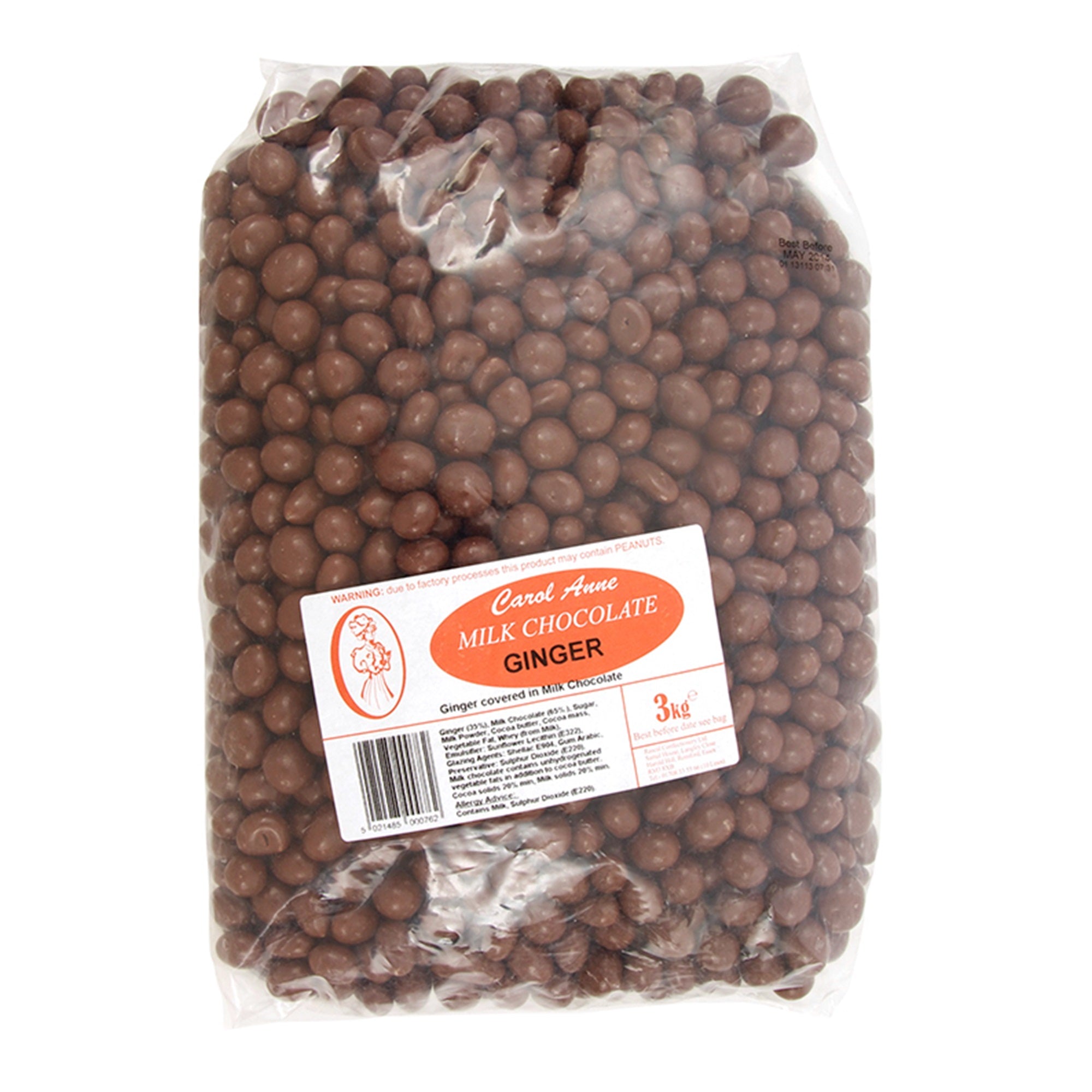 Carol Anne Milk Chocolate Ginger 3kg