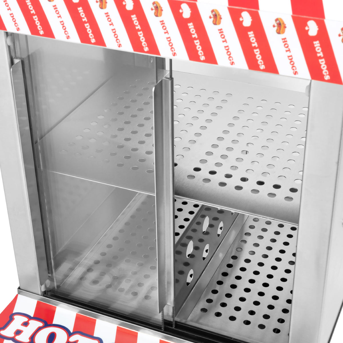 HAXRO Hot Dog Warmer-  inside for up to 100 hot dogs and 25 buns