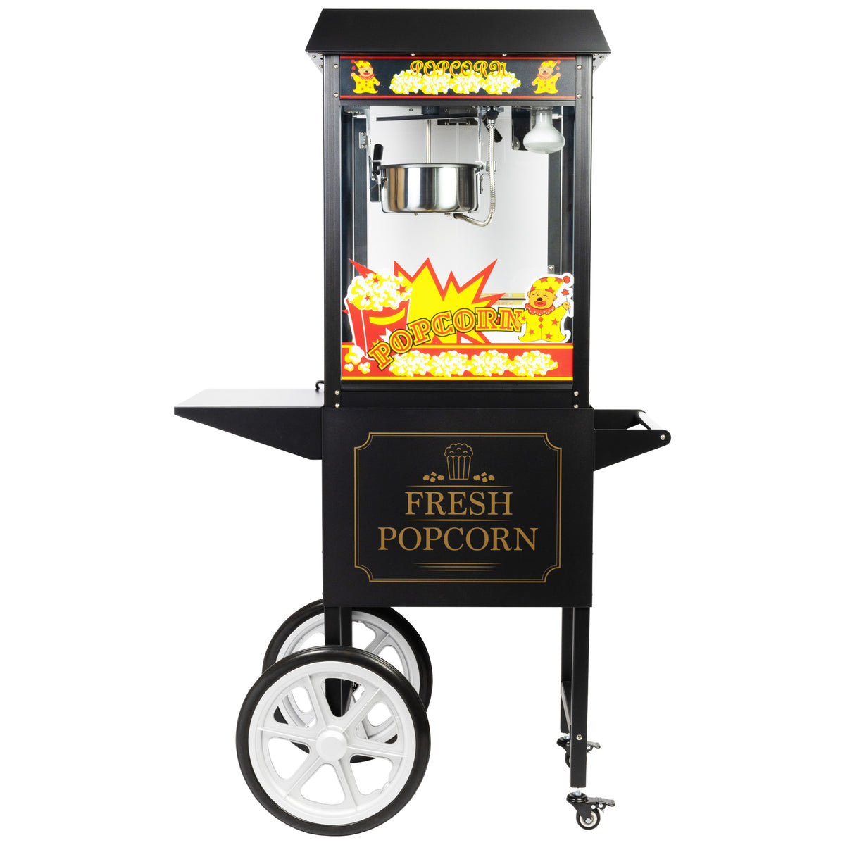 HAXRO Popcorn Machine & Cart 8oz - Black