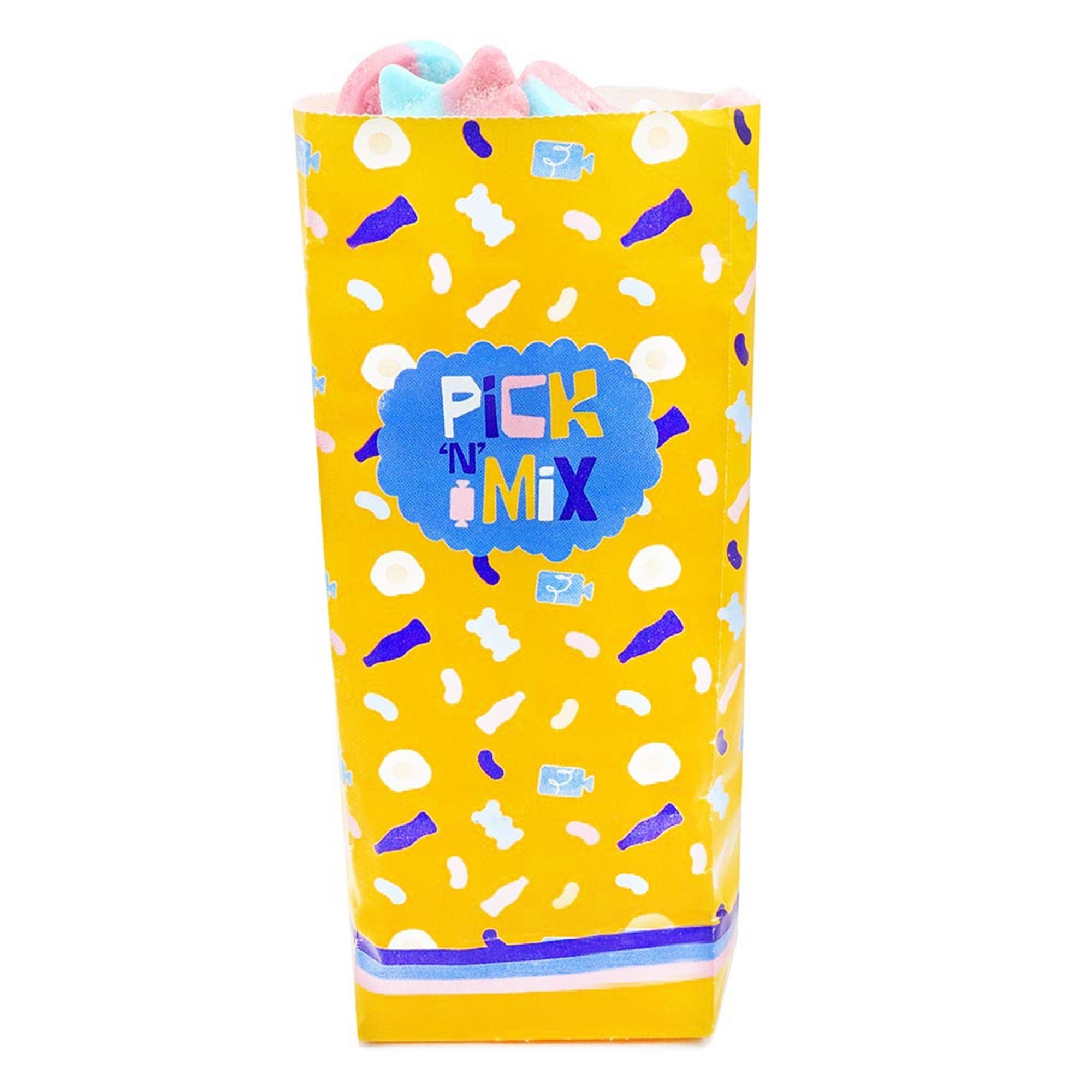 Accessories Yellow Sweet Print Pick n Mix Bags 250 Pack