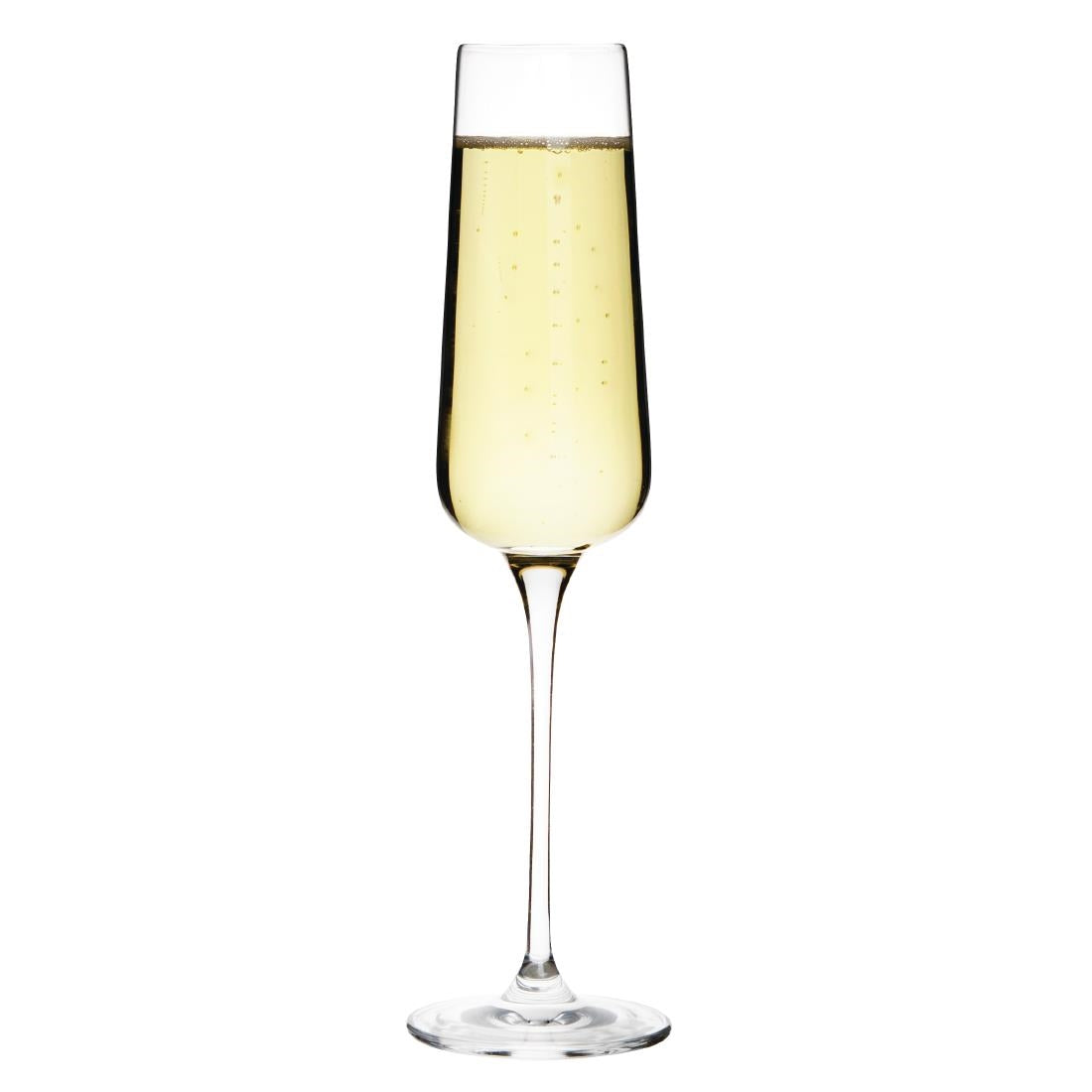 Olympia Claro One Piece Angular Champagne Flute 260ml (6 pack)