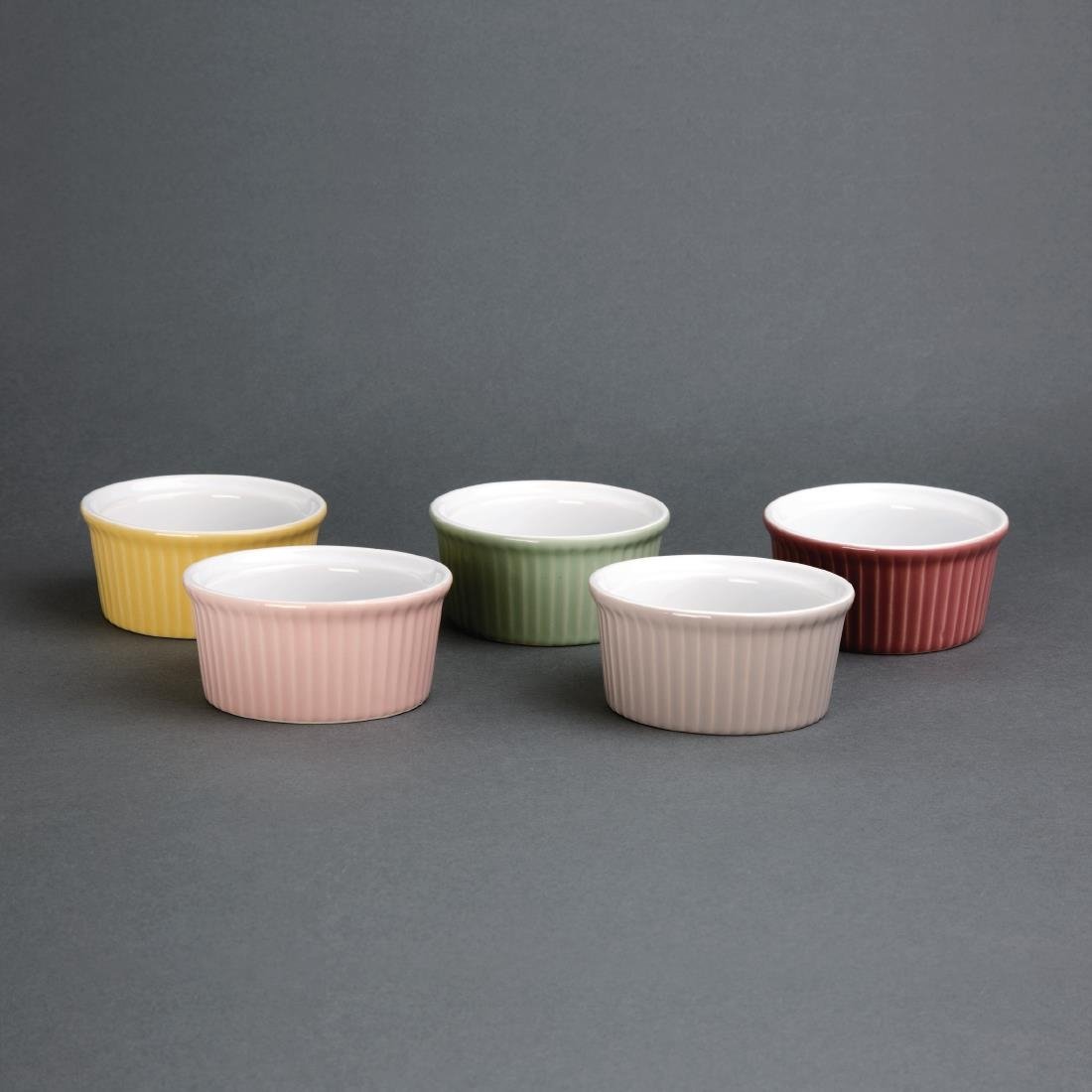 Olympia Pastel Ramekin Red 70ml (Pack of 12)