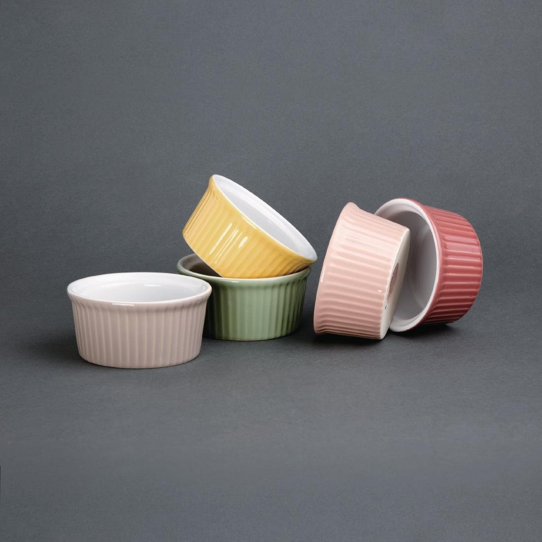 Olympia Pastel Ramekin Red 145ml (Pack of 12)