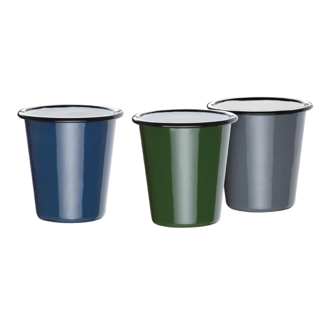 Olympia Enamel Tumbler Grey 310ml (6 pack)