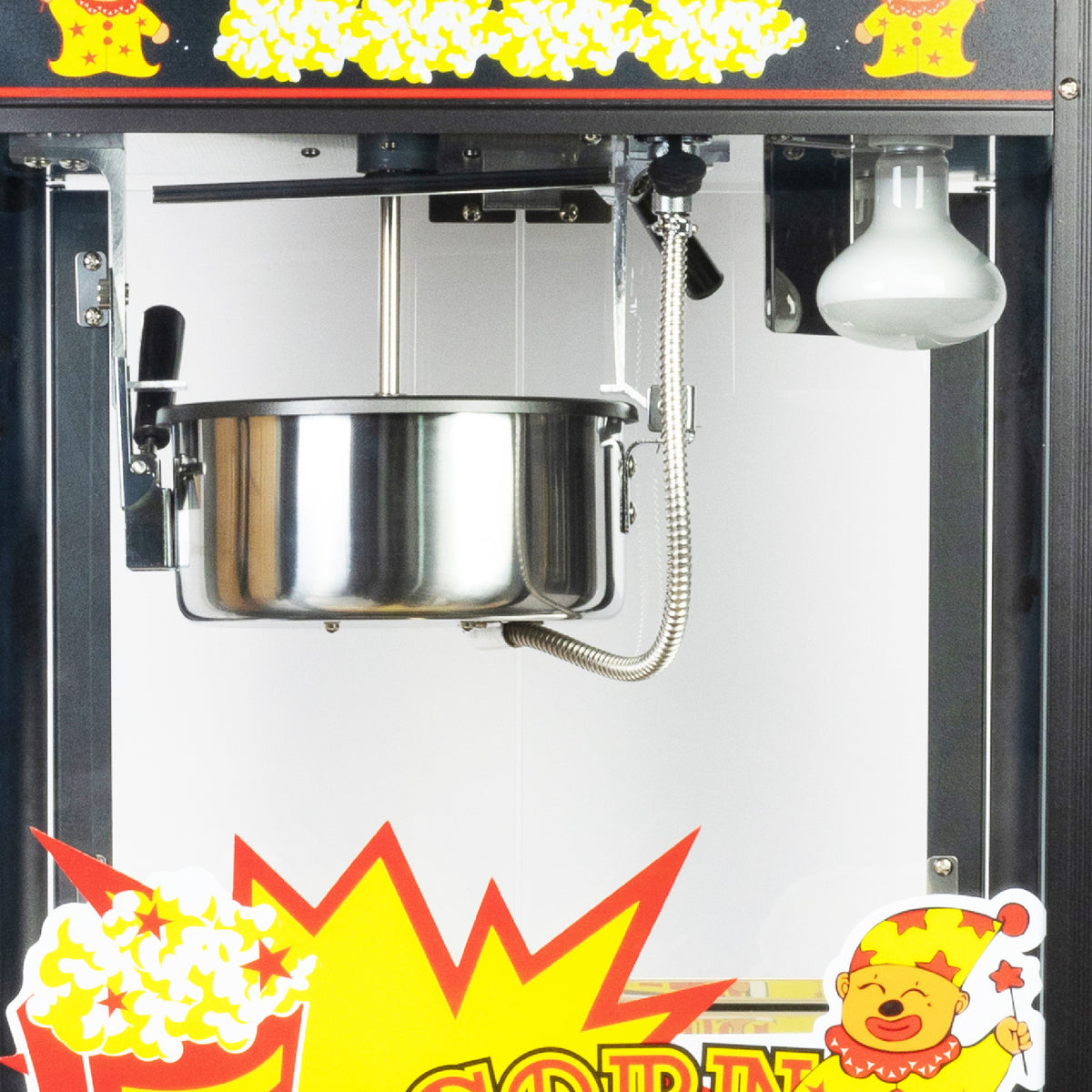 HAXRO Popcorn Machine & Cart 8oz - Black