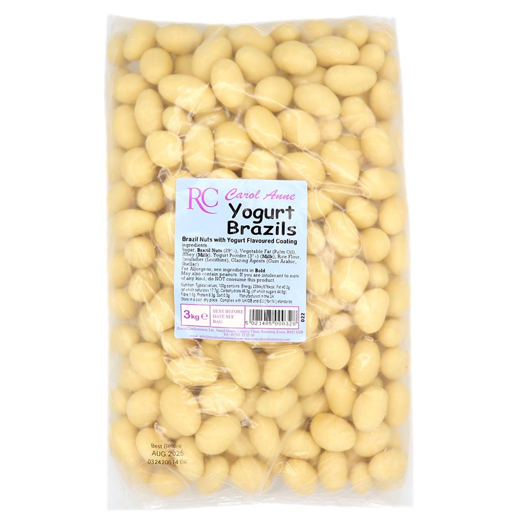 Carol Anne Yogurt Covered Brazils 3kg